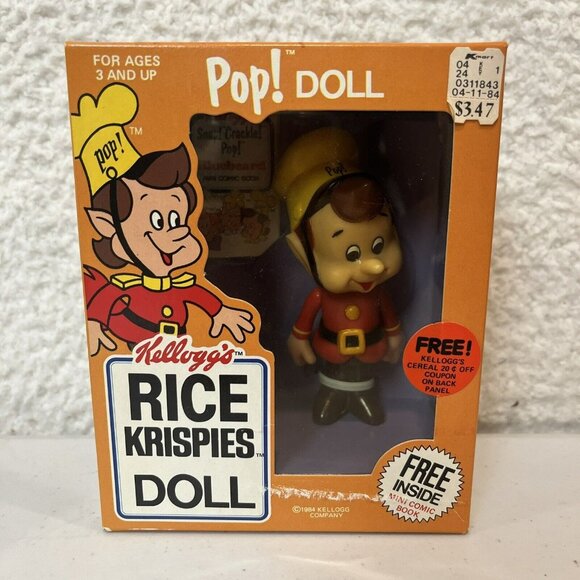 Kellogg's Rice Krispies Doll Set of Two Crackle! Pop! w/ Box 1984 - Picture 1 of 9